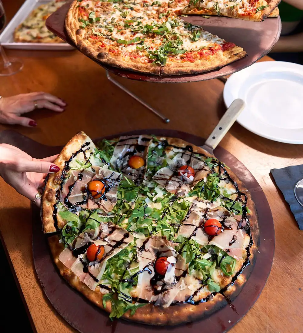 The Best pizza in Jupiter served at Carmine's Coal Fired Pizza